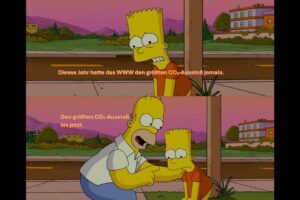 Bart Simpson guckt traurig und sagt: 