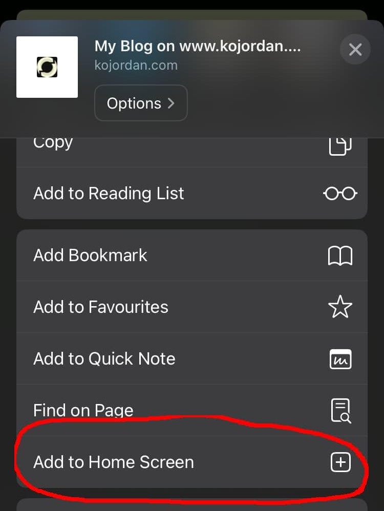Installing a PWA in Safari on iOS via the Share menu.